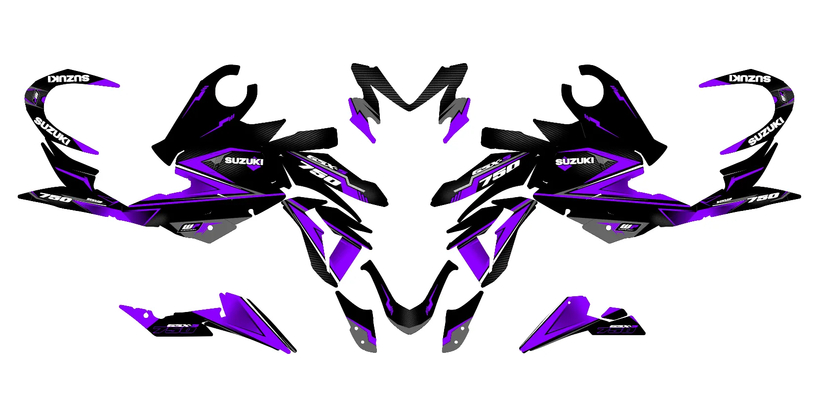 kit déco suzuki gsx s 750 – factory violet