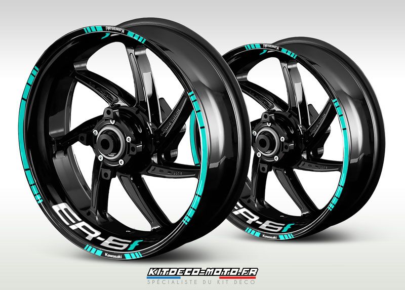 stickers de jante moto kawasaki er 6f