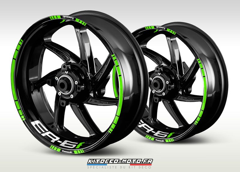 stickers de jante moto kawasaki er 6f