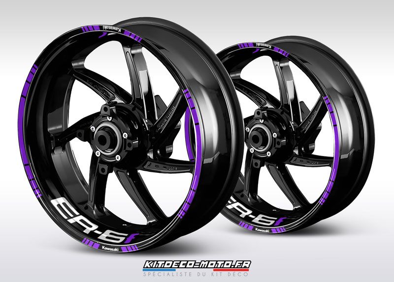 stickers de jante moto kawasaki er 6f
