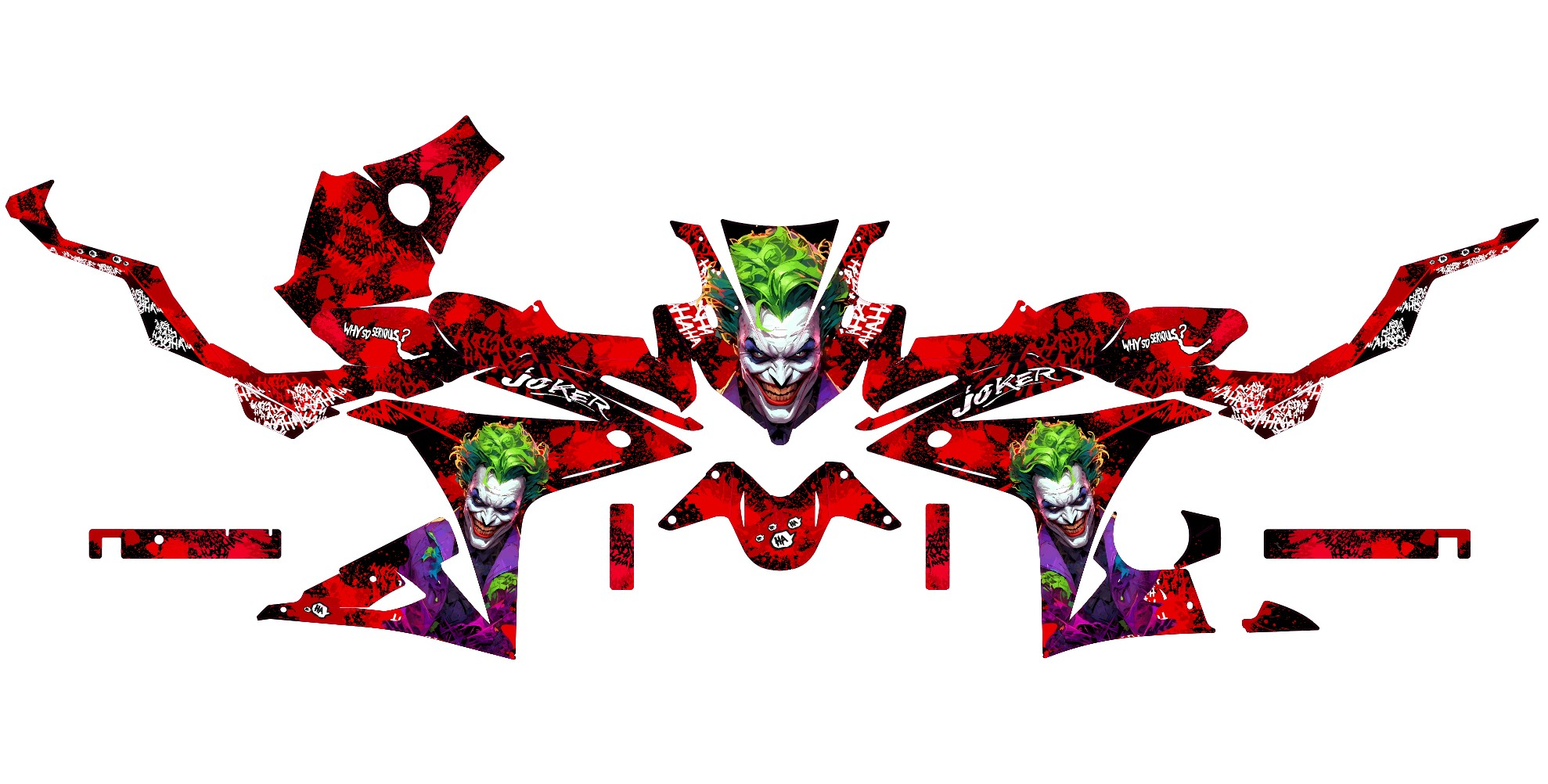 kit déco honda cbr 500 r – joker rouge