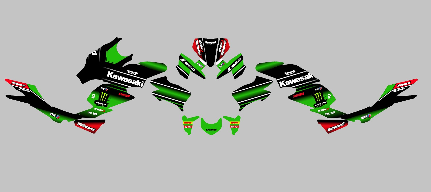 kit déco kawasaki z650 monster