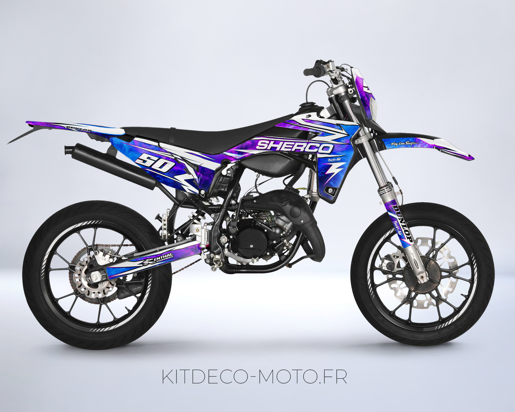 kit déco sherco 50 sm – galaxy