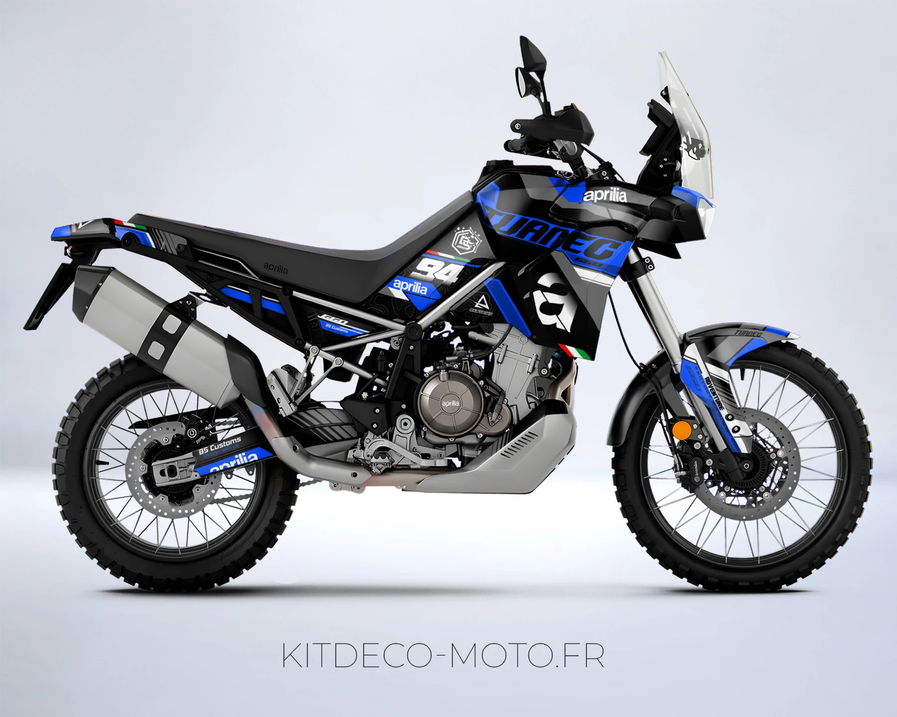 kit déco aprilia tuareg 660 – race bleu