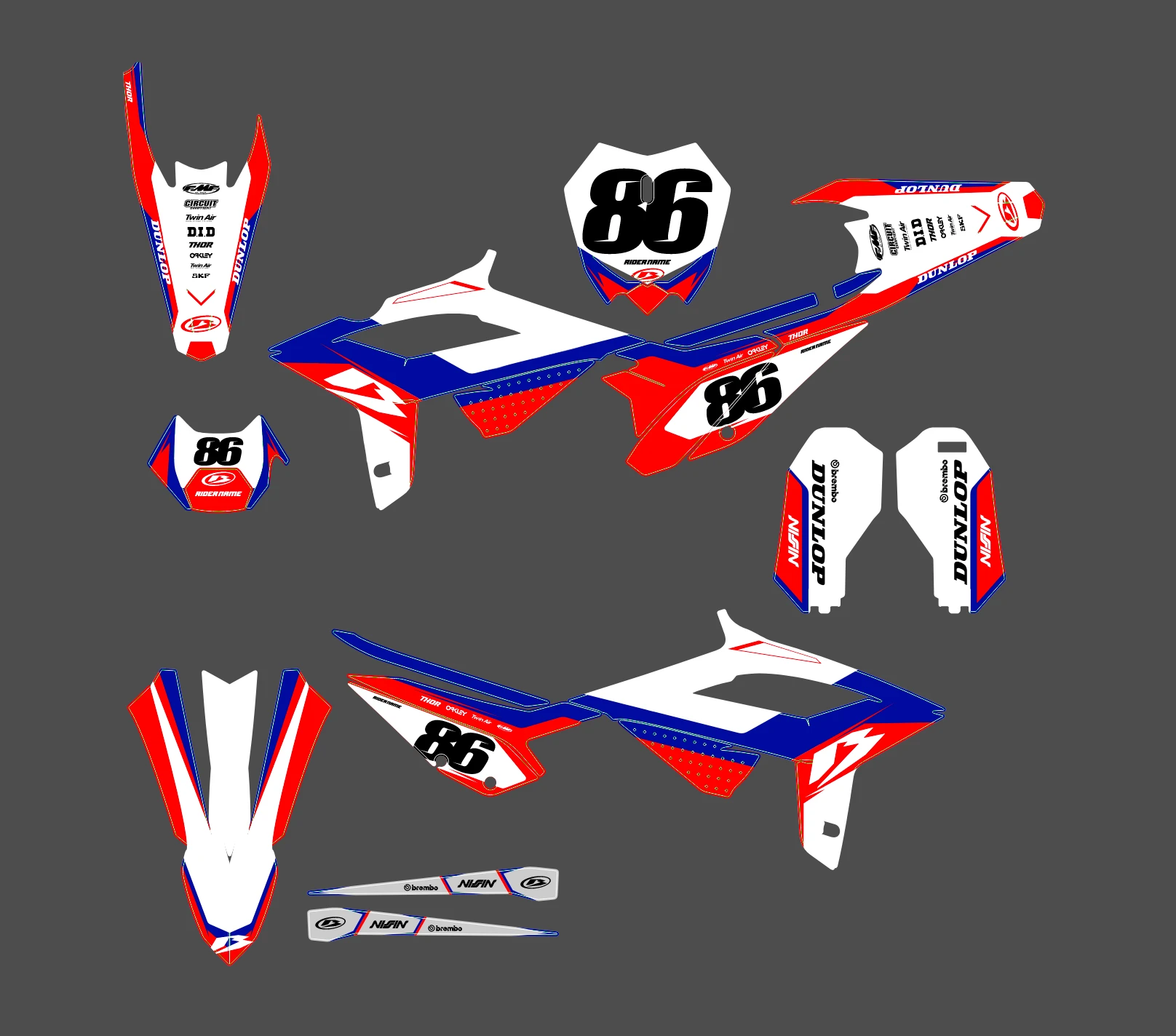 kit déco beta (2020 2022) race blanc