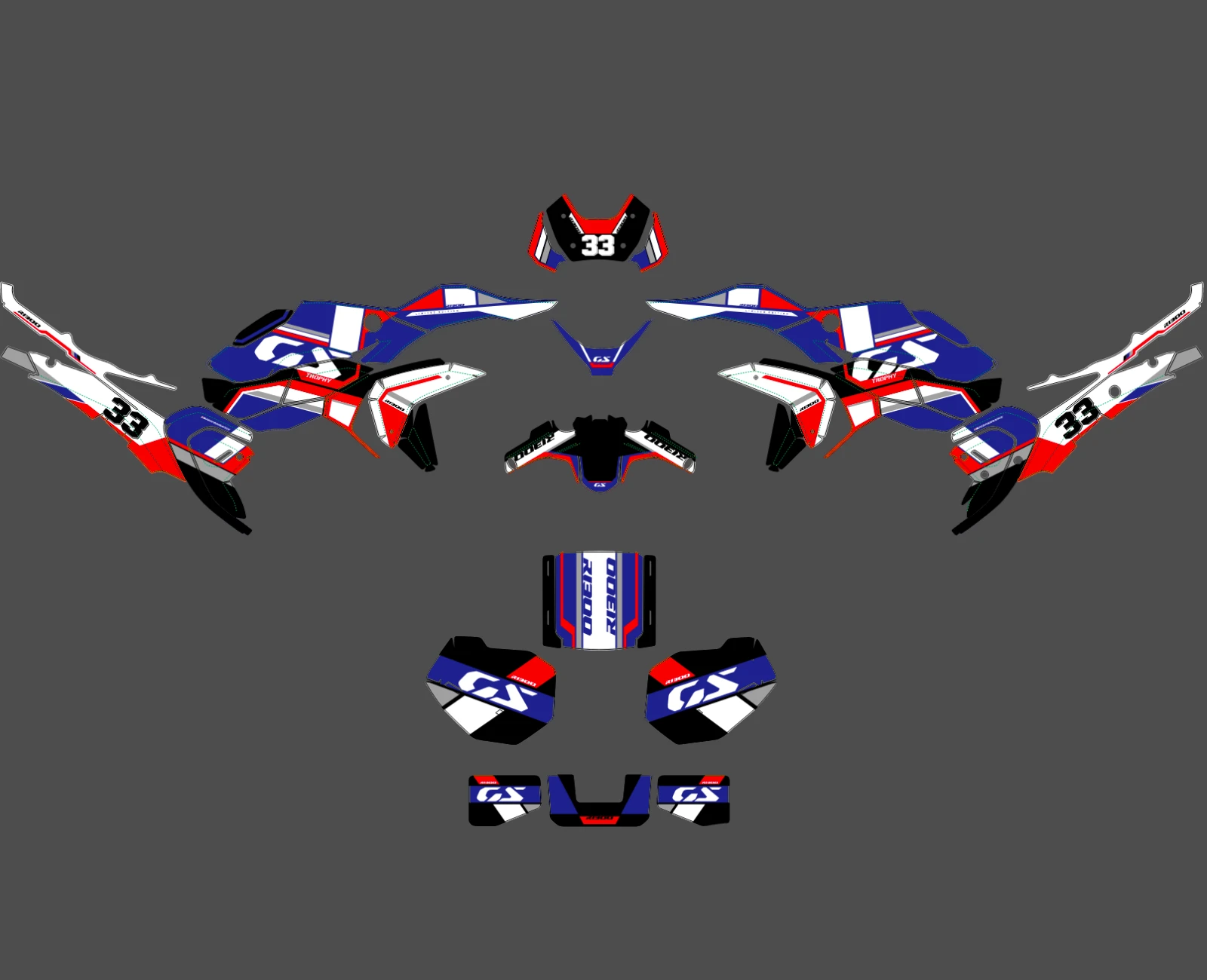 kit déco bmw r 1300 gs factory