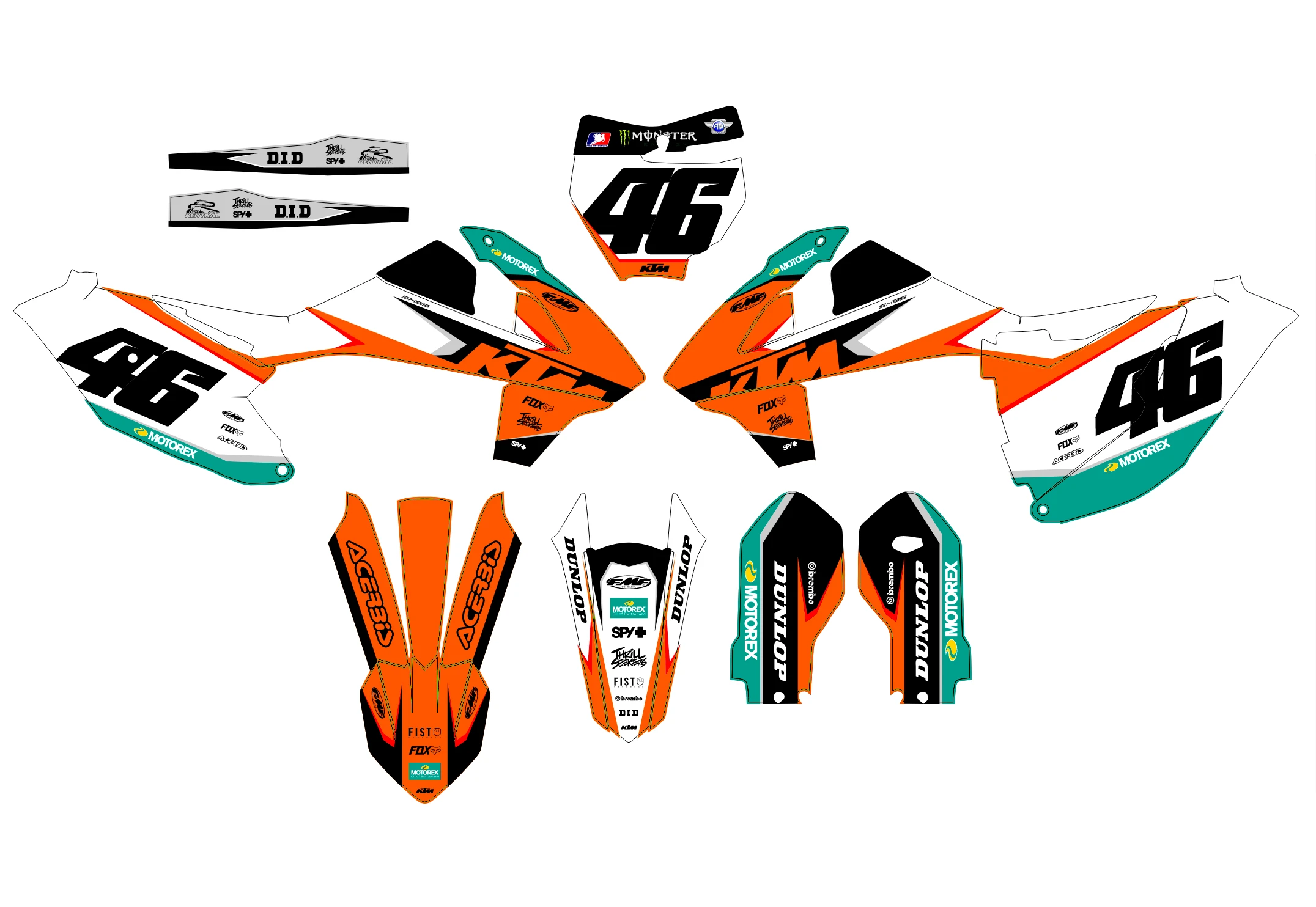 kit déco ktm 85 sx (2018 2024) poly