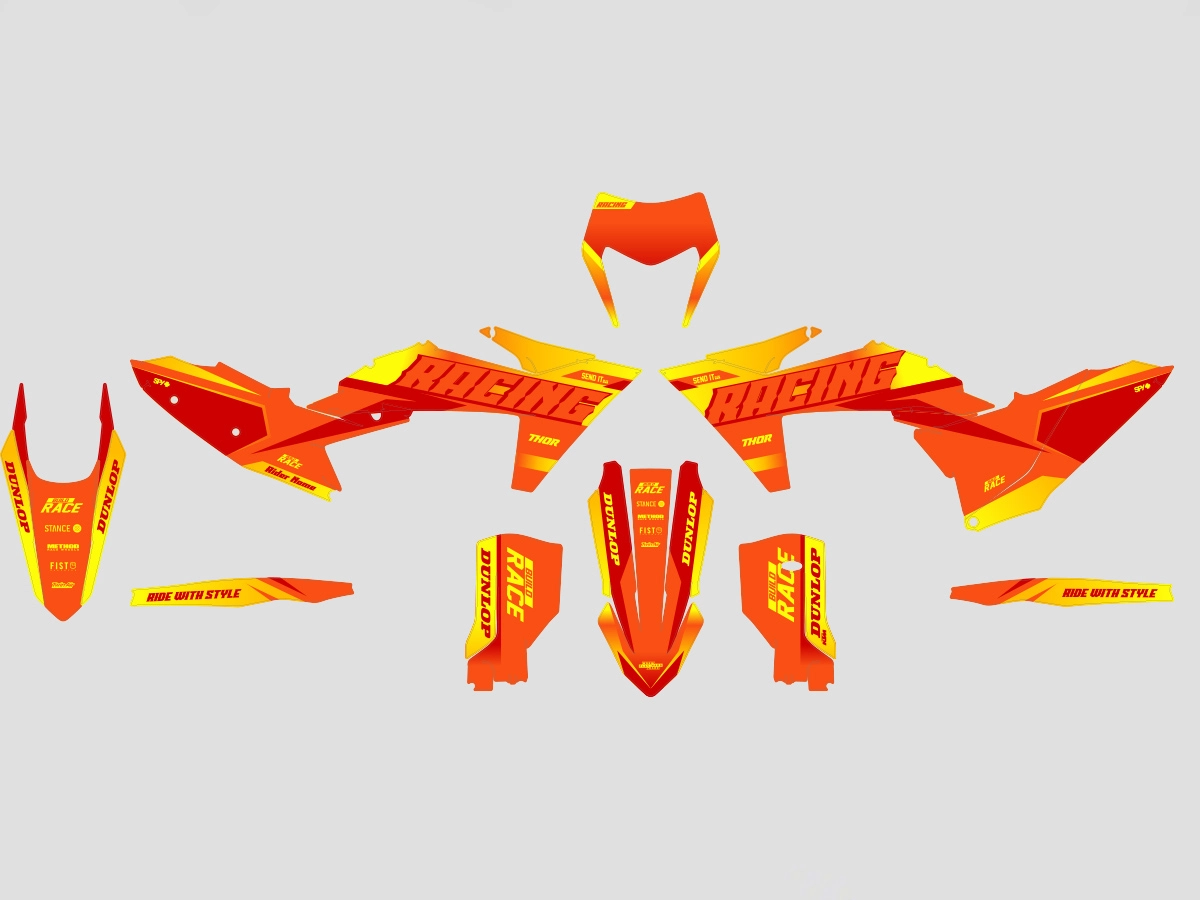 kit déco ktm exc / exc f (2024 2025) lyka