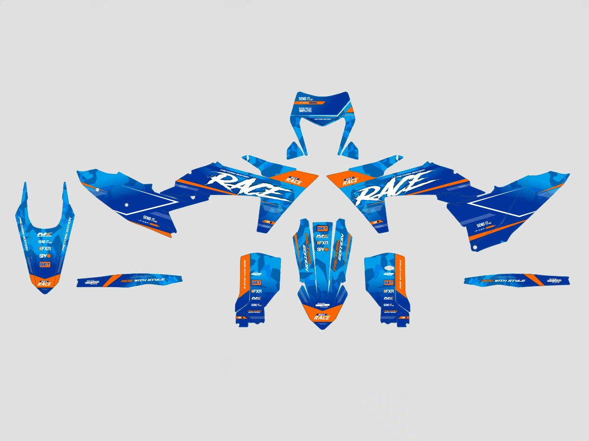 kit déco ktm exc / exc f (2024 2025) ocean #2