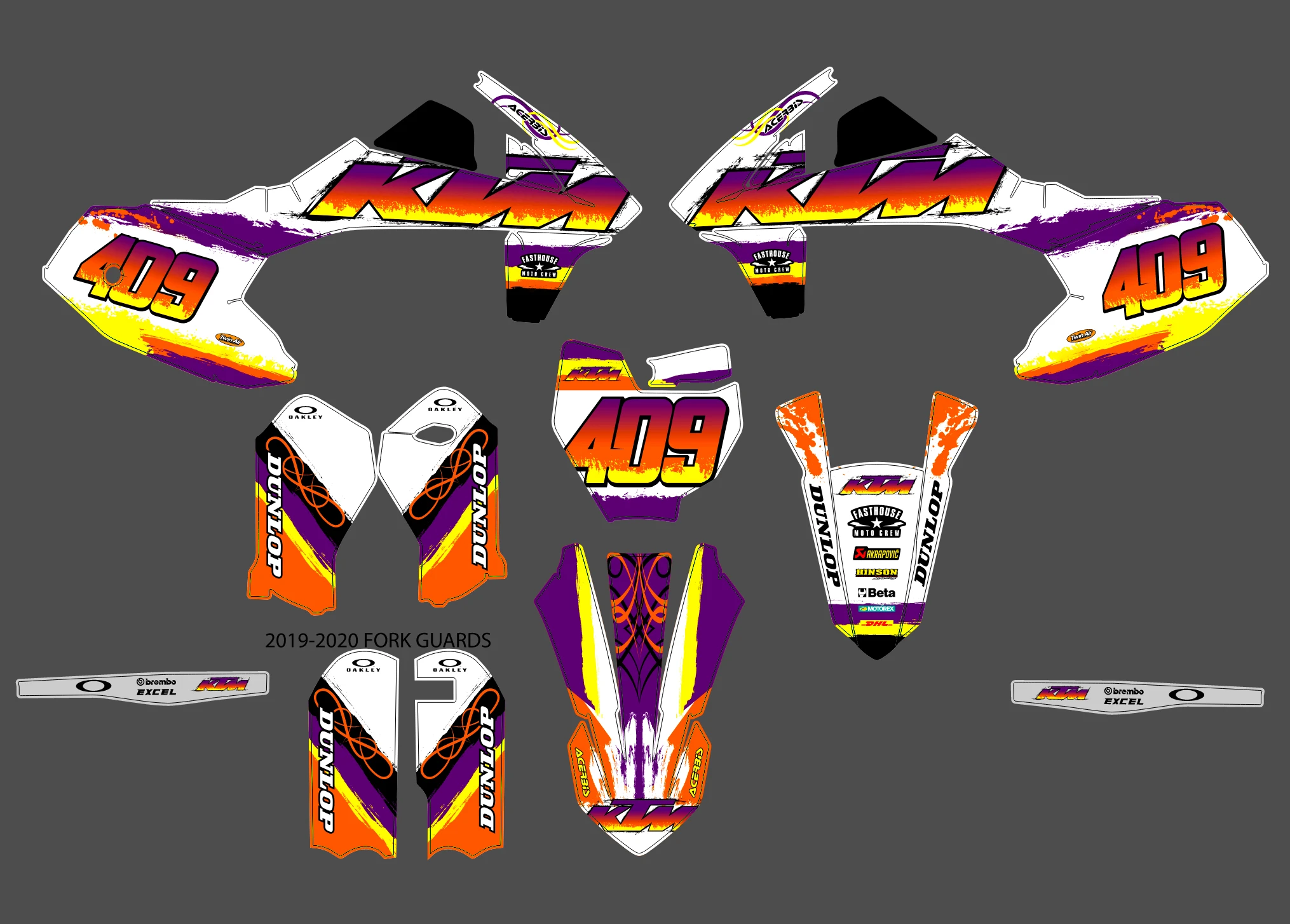 kit déco ktm 50 sx (2016 2023) replica