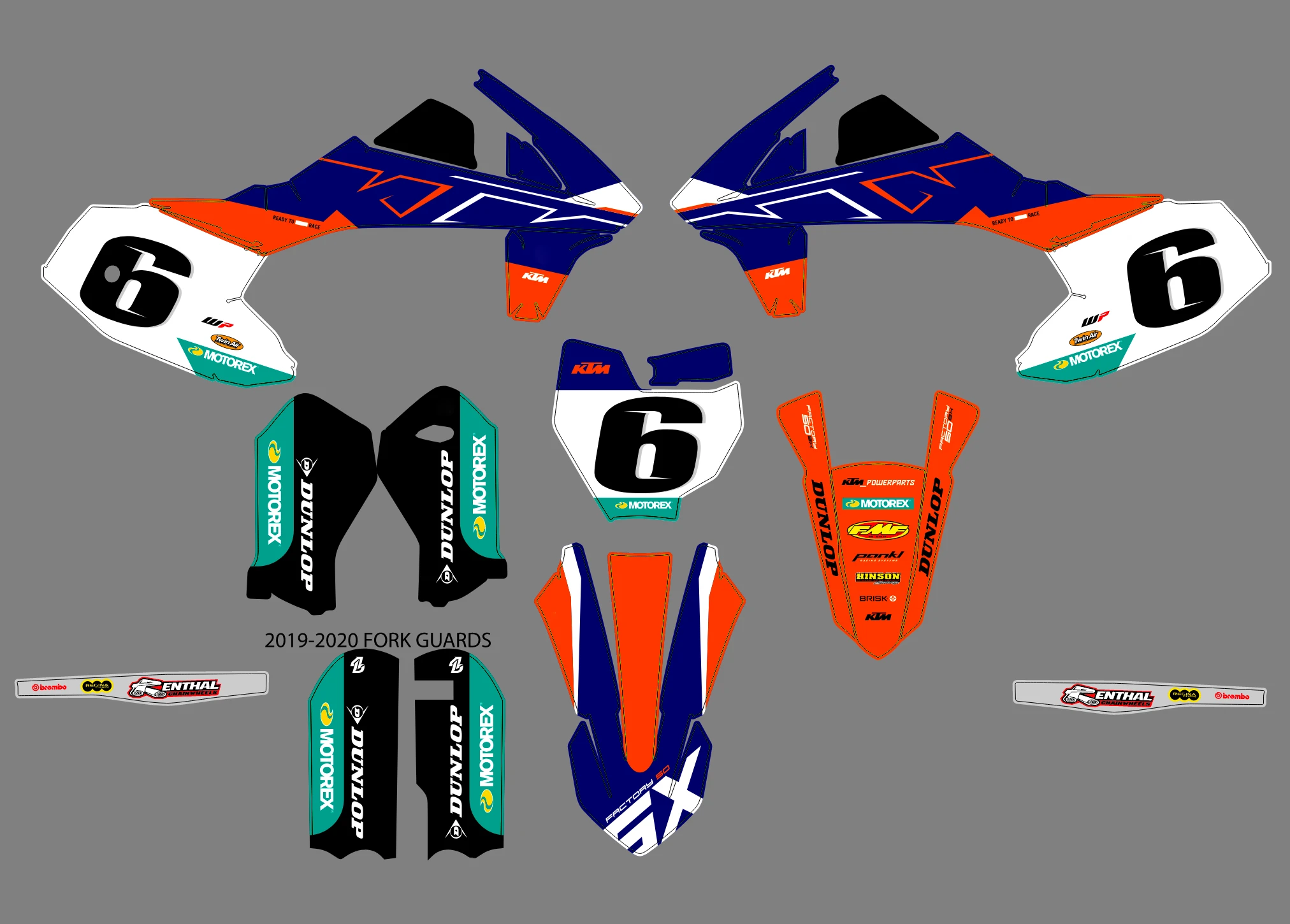 kit déco ktm 50 sx (2016 2023) rex
