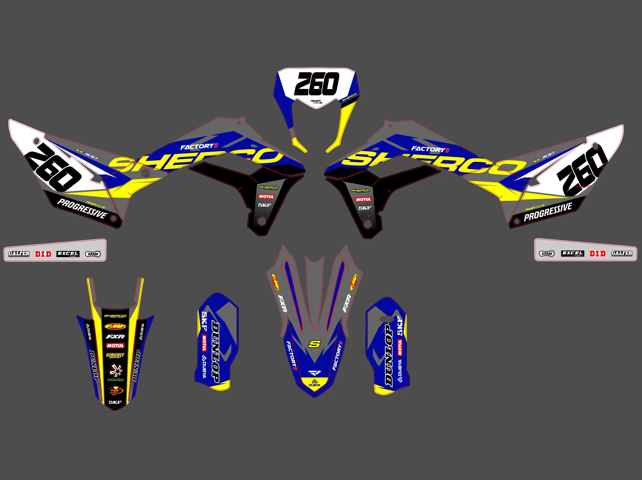 kit déco sherco se / sef (2024) factory