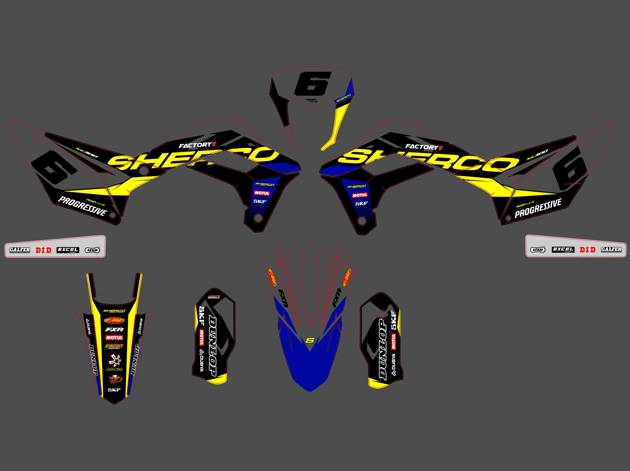 kit déco sherco se / sef (2024) race