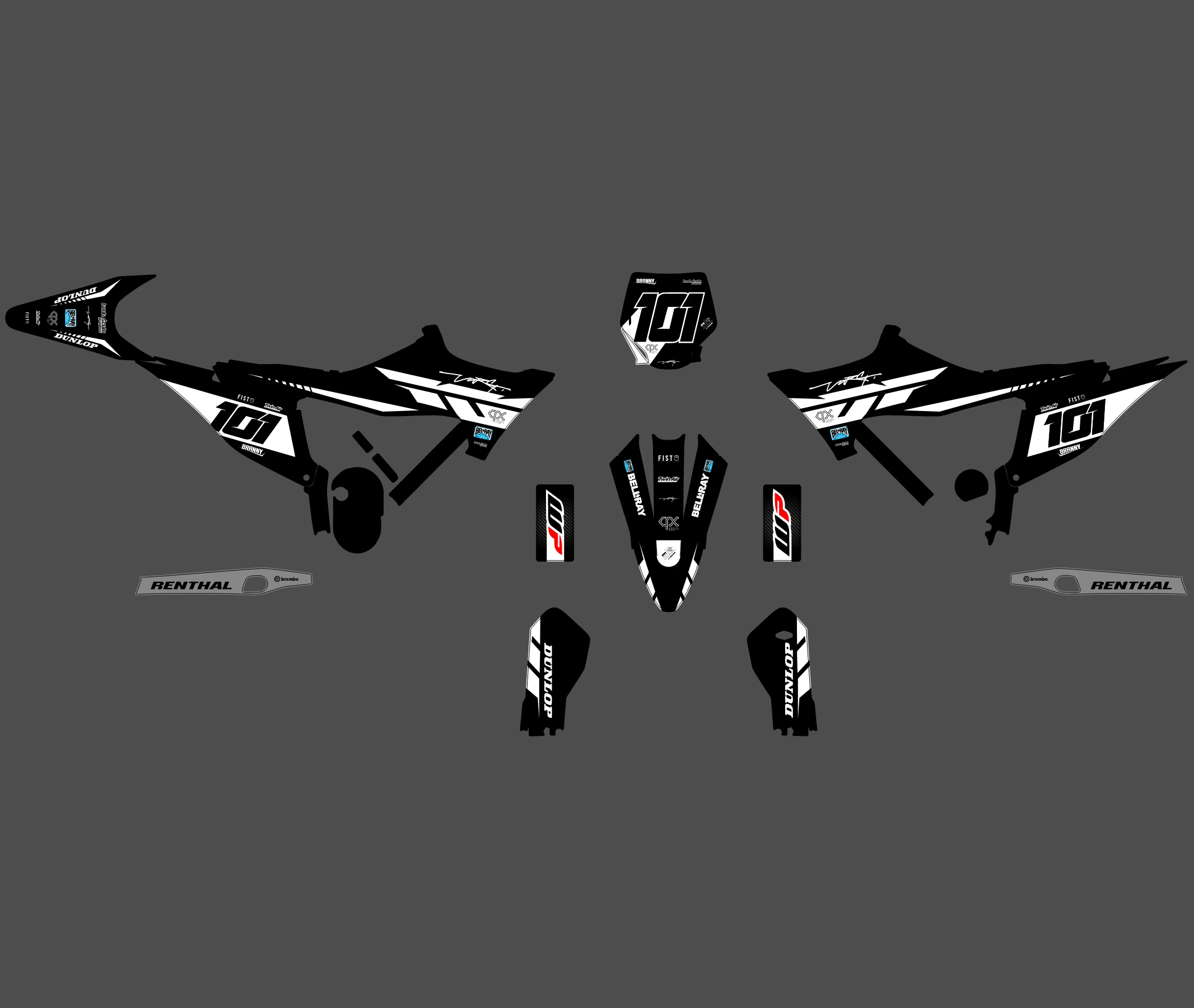 kit déco stark varg future race noir