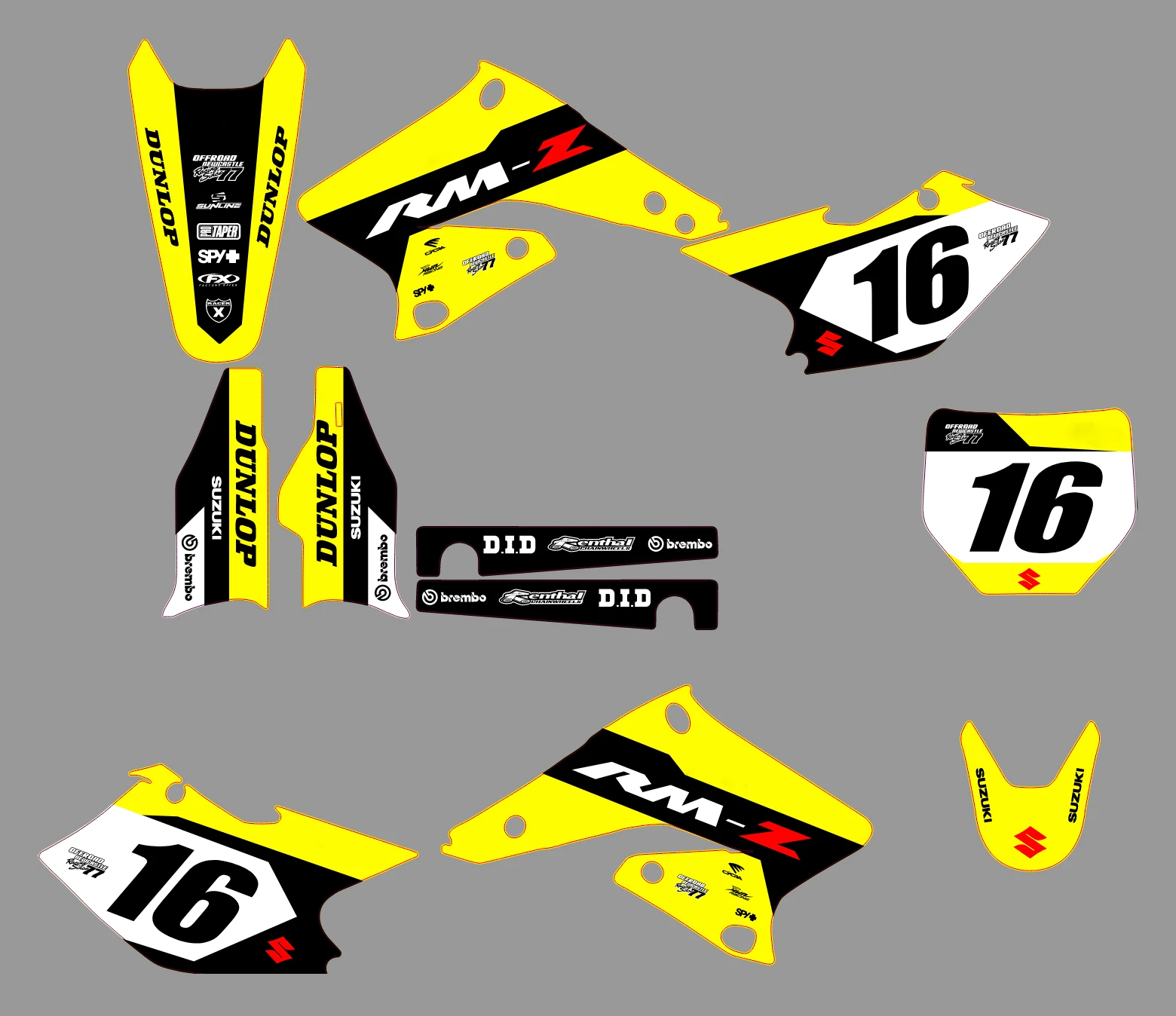 kit déco suzuki 250 rmz (2004 2006) factory