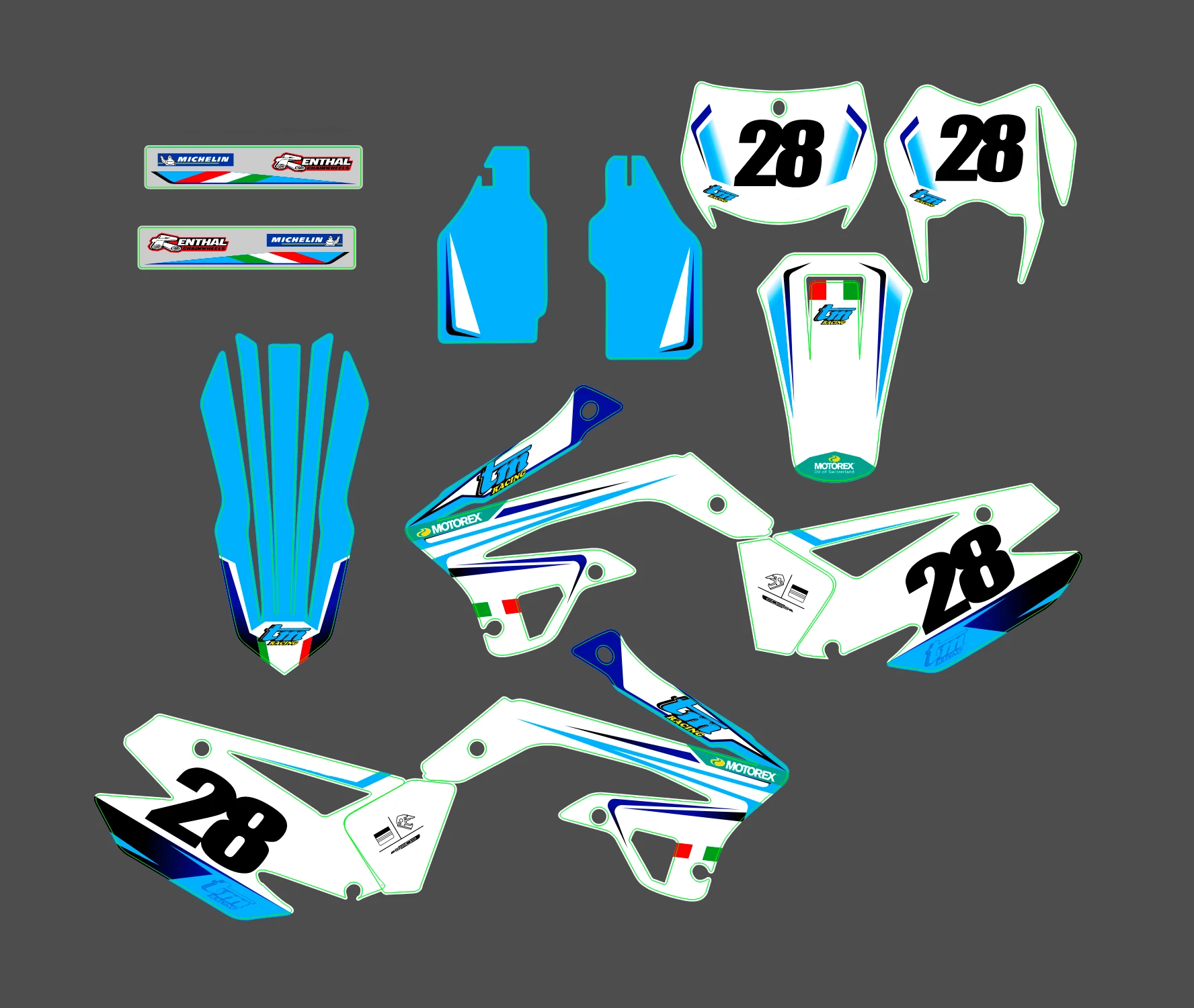 kit déco tm racing (2008 2014) origine #2