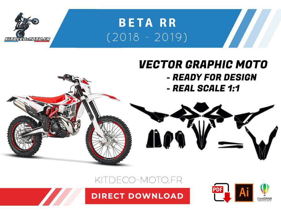template beta rr enduro (2018 2019) vector