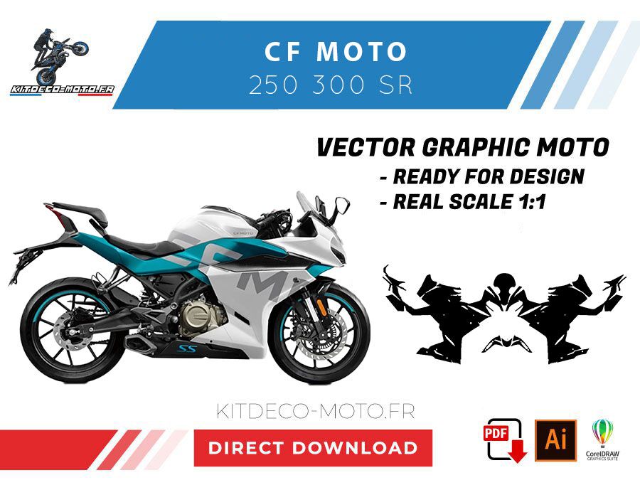 template cf moto 250 300 sr vector