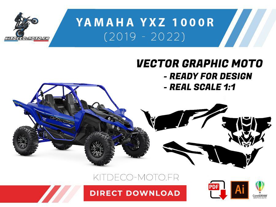 template yamaha yxz 1000r (2019 2022) vector