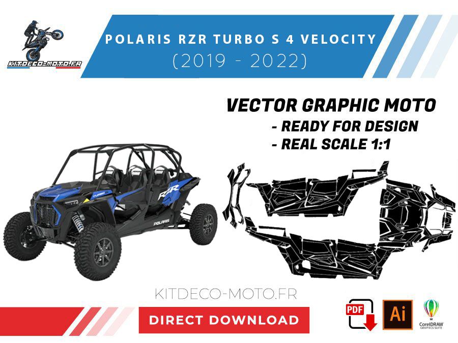 template polaris rzr turbo s 4 velocity (2019 2022) vector