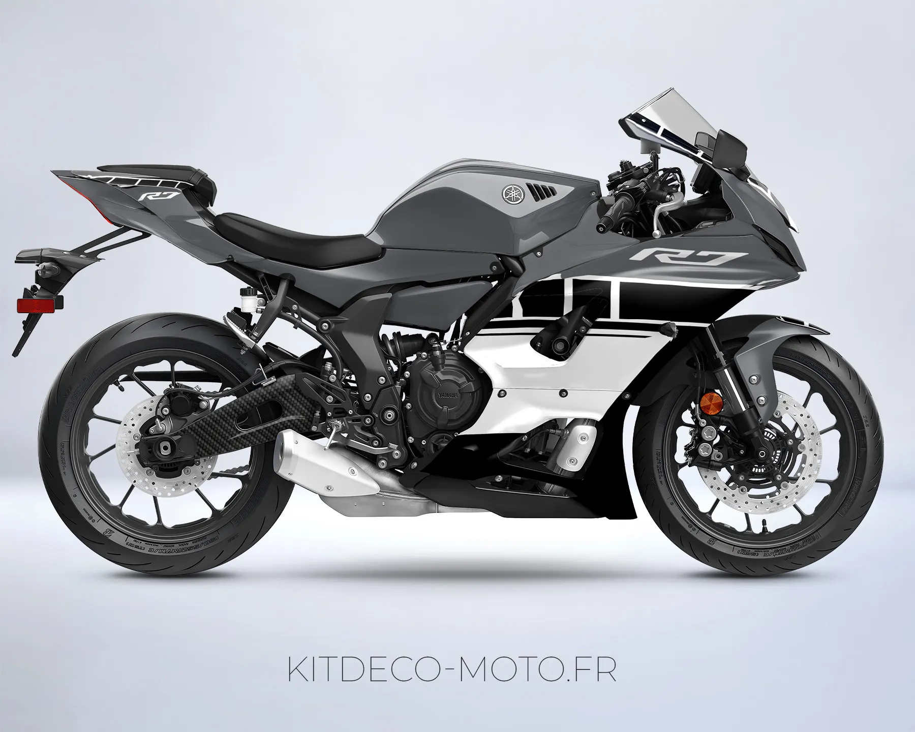 kit déco yamaha r7 anniversaire gris