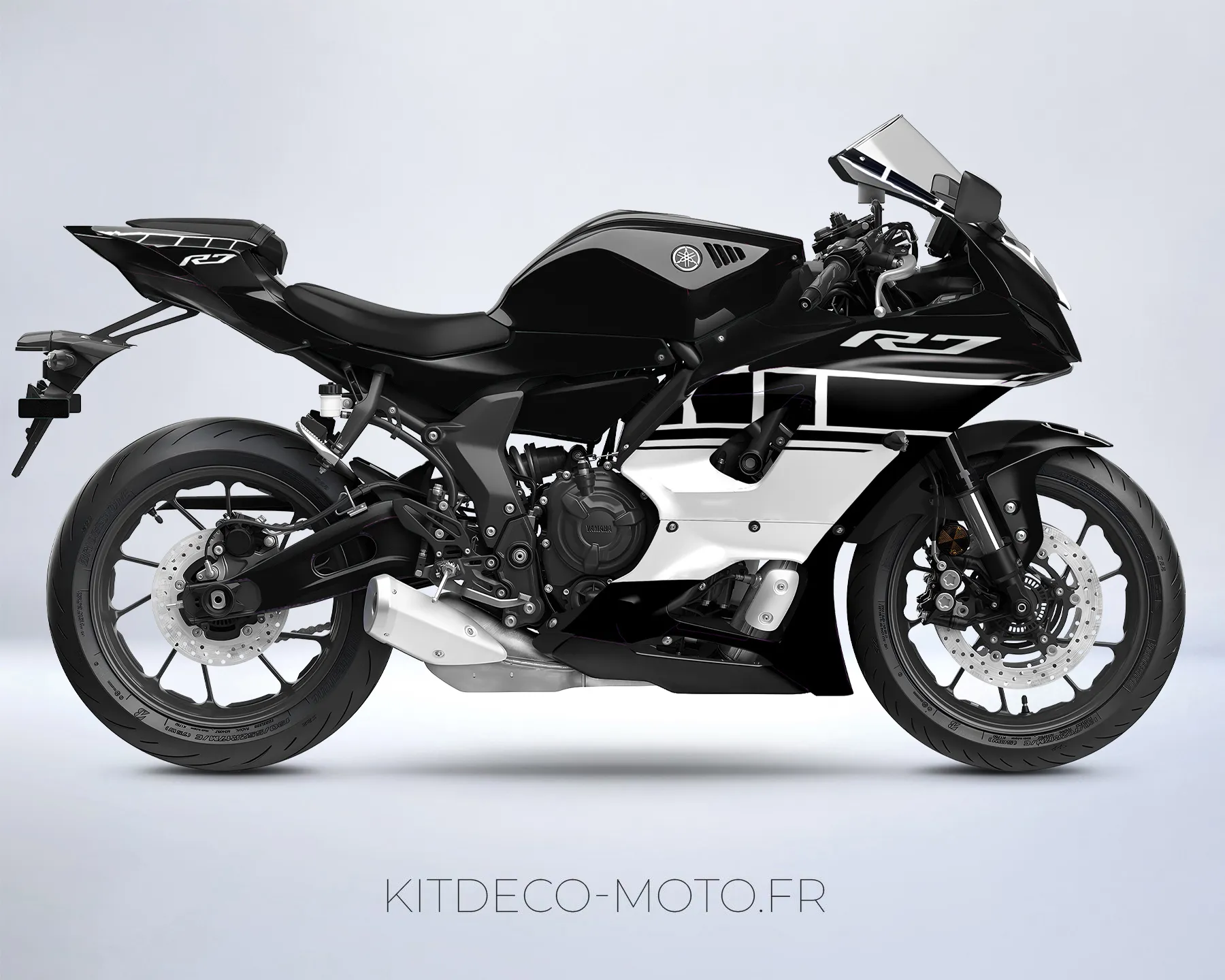 kit deco yamaha r7 anniversaire noir