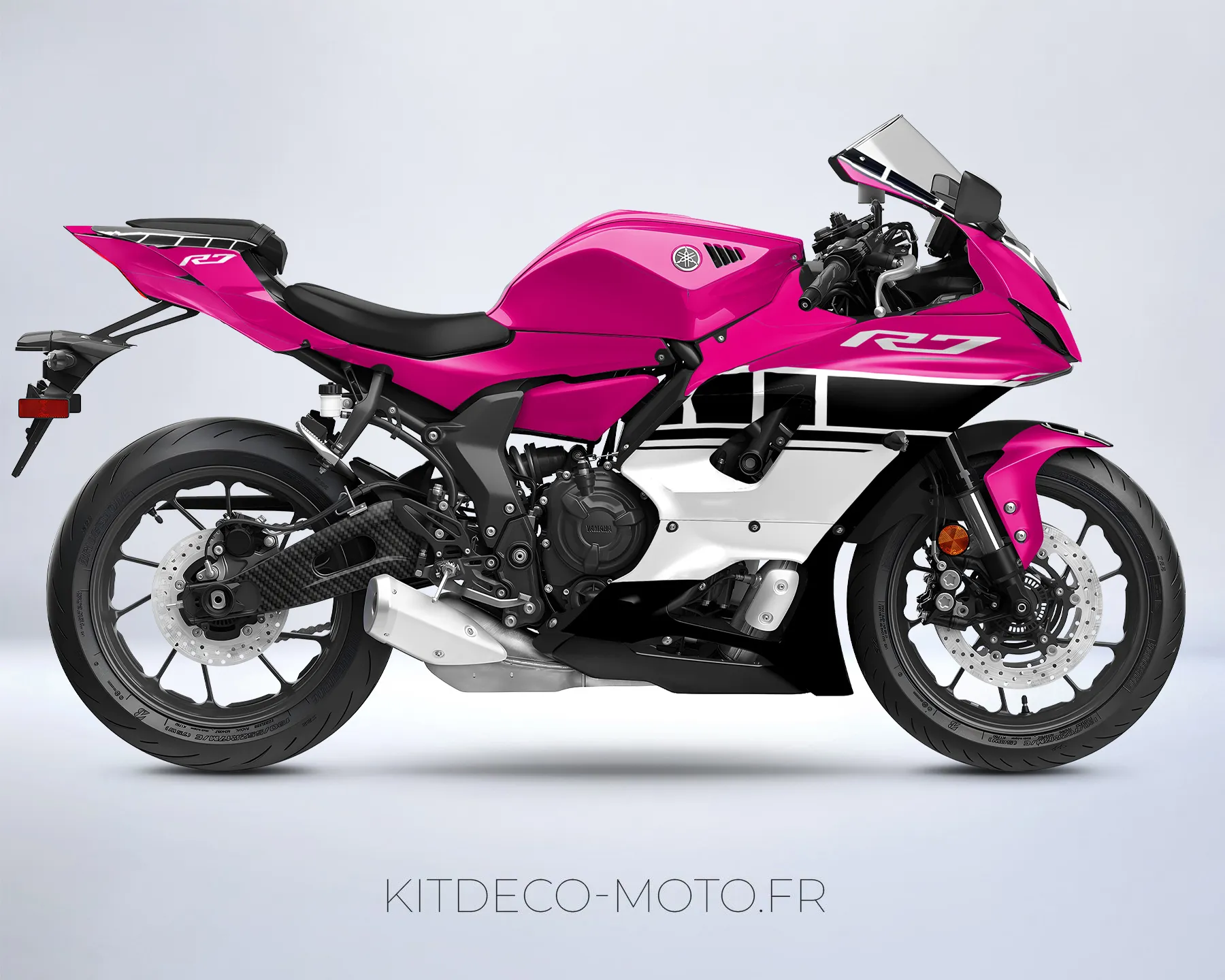 kit deco yamaha r7 anniversaire rose