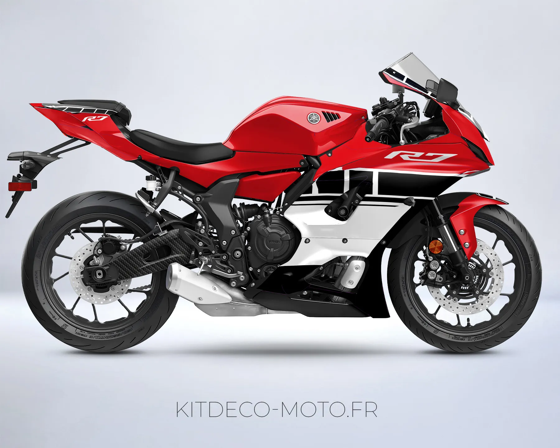 kit déco yamaha r7 anniversaire rouge