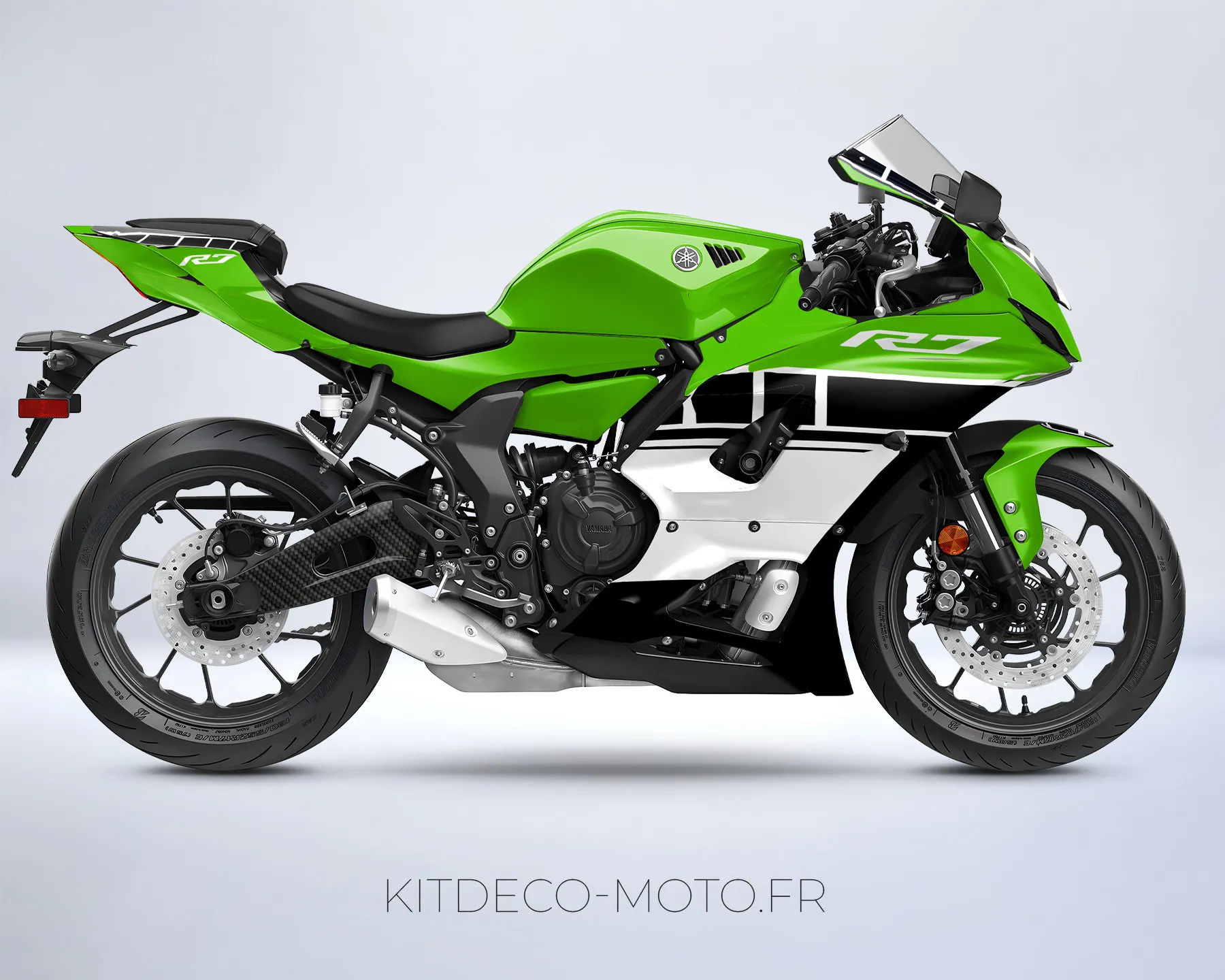 kit déco yamaha r7 anniversaire vert