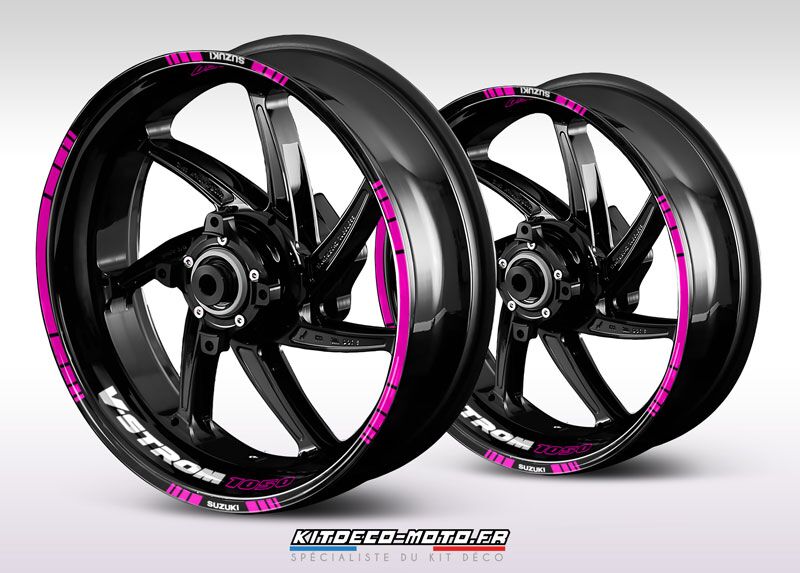 sticker jante moto suzuki v strom 1050 rose