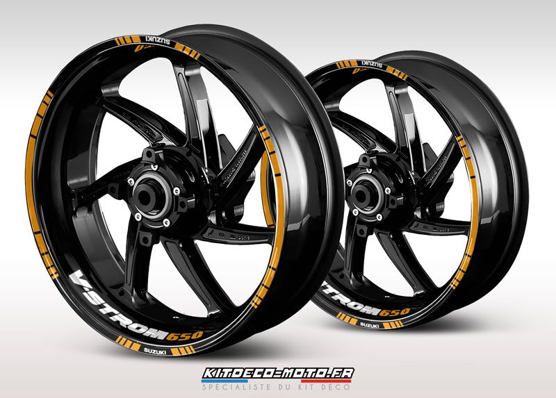 sticker jante moto suzuki v strom 650 orange