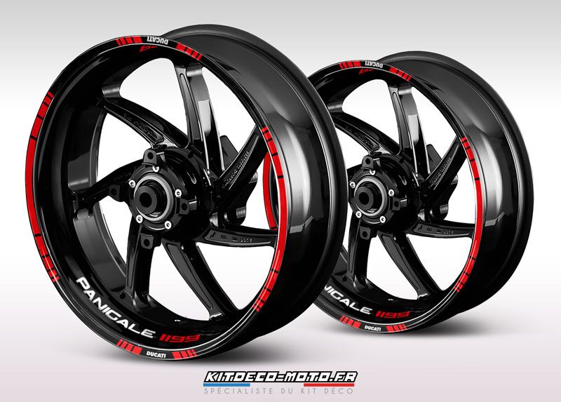 sticker jante moto ducati panigale 1199 rouge