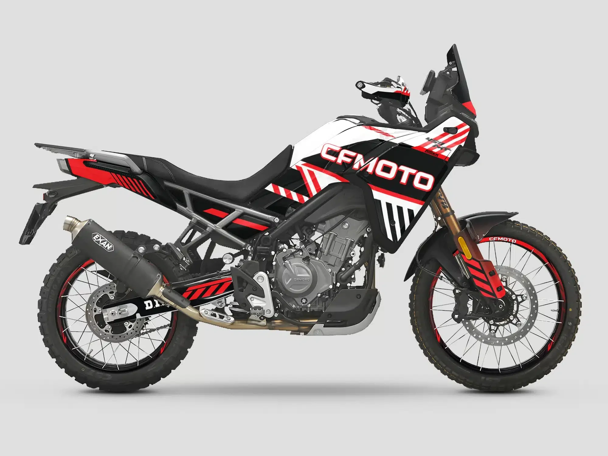 kit deco cf moto 450 mt factory rouge