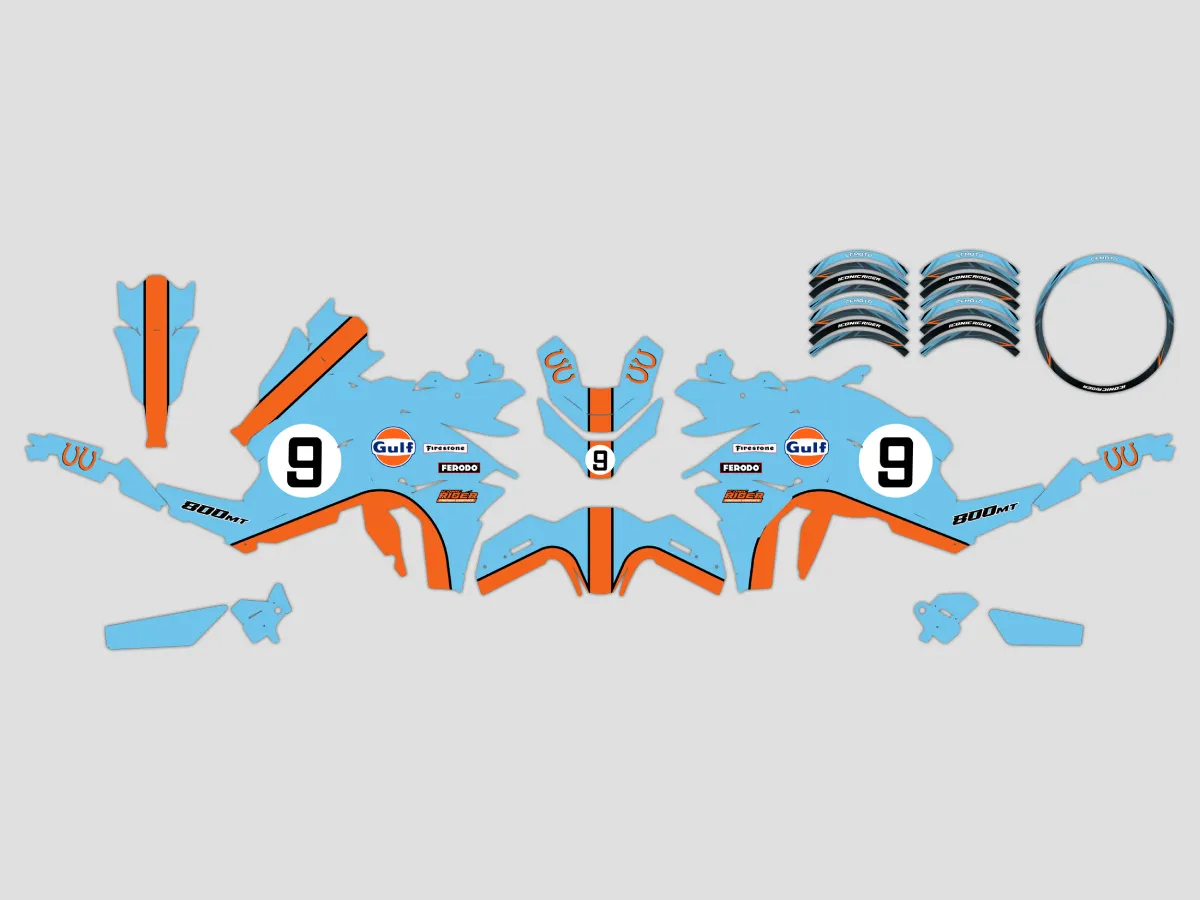 kit deco cf moto 800 mt gulf maquette