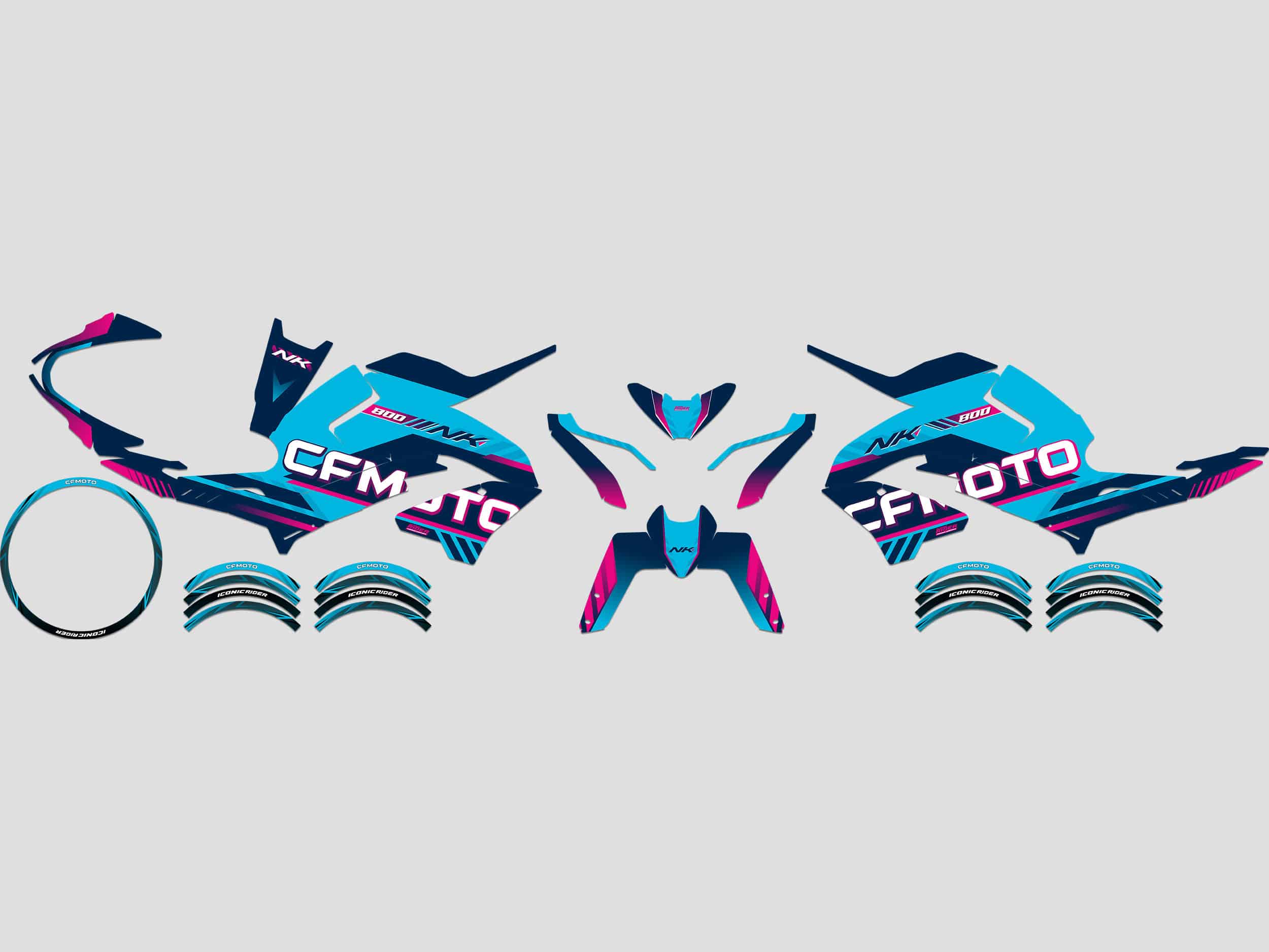 kit deco cf moto 800 nk factory maquette