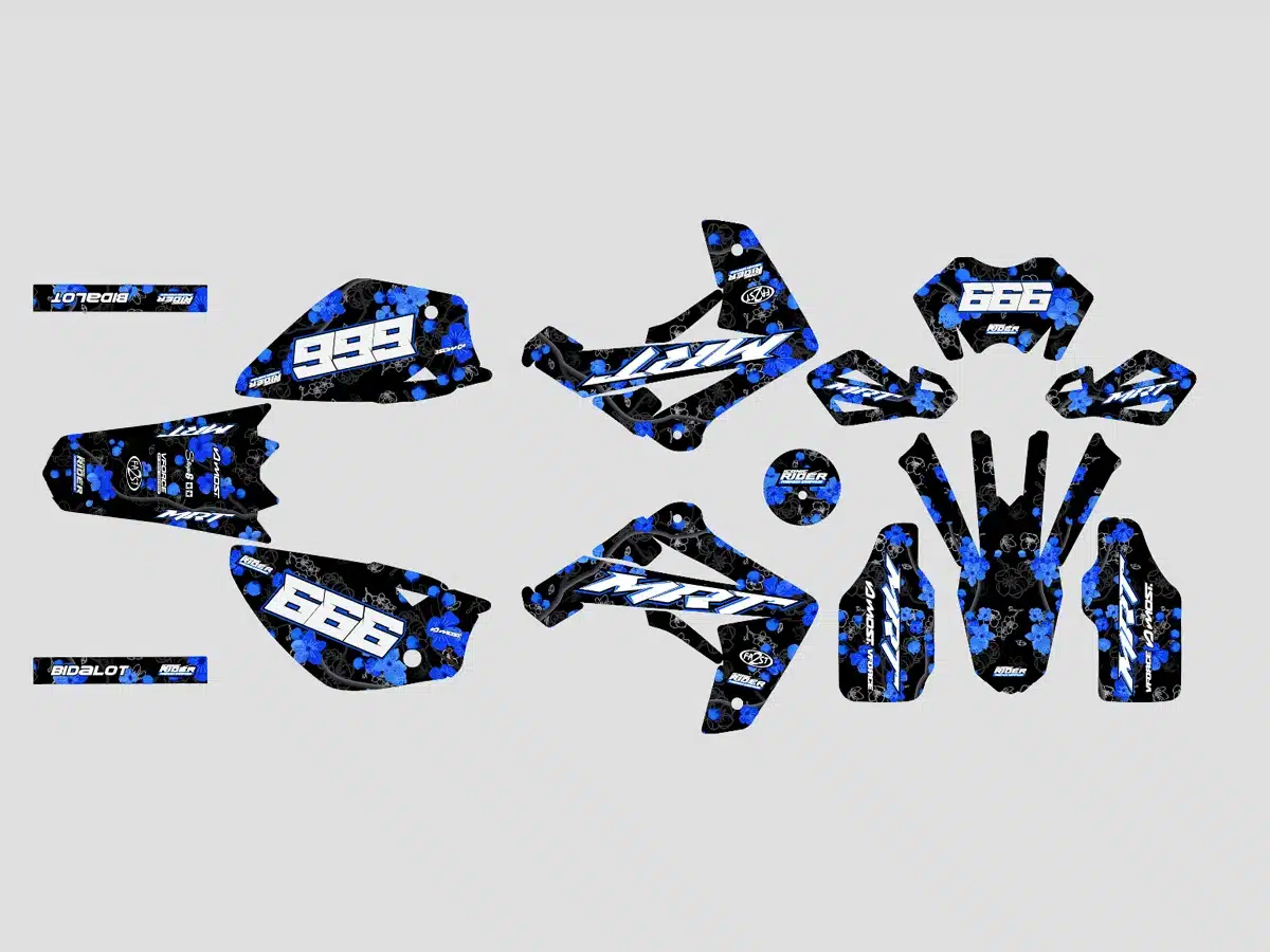 kit deco rieju 50 mrt 2009 2021 flower bleu maquette