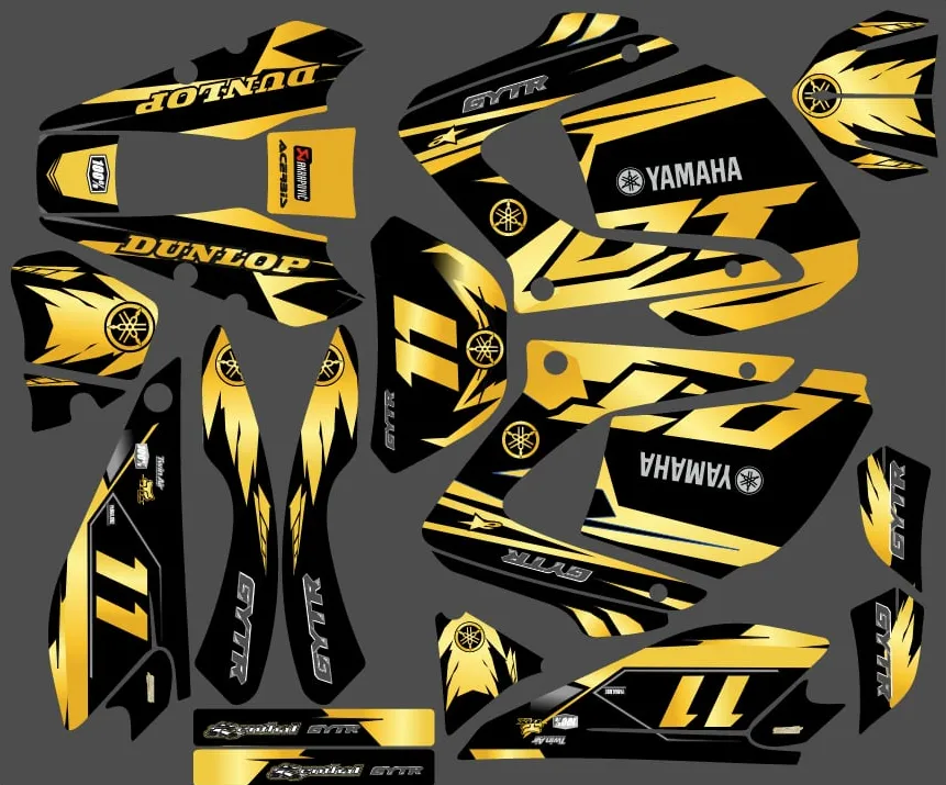 kit déco yamaha dt 125 – light gold