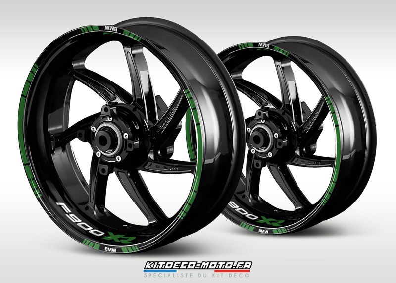 sticker jante moto bmw f900 xr vert fonce