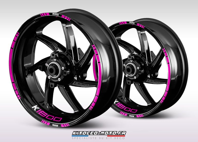 sticker jante moto bmw k1600 rose