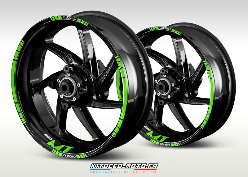 sticker jante moto cf moto 650 mt vert