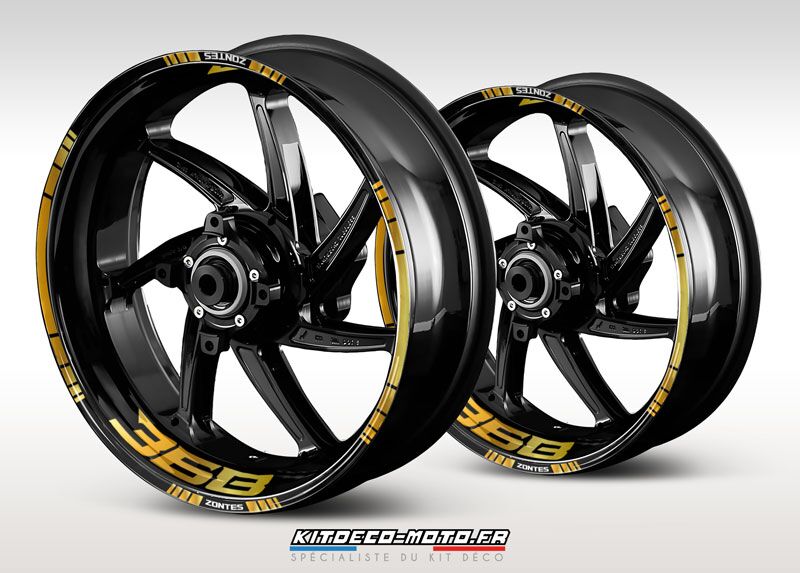 sticker jante moto zontes 368 or