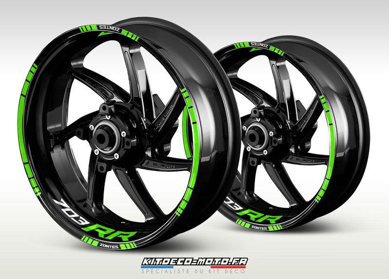 sticker jante moto zontes 703 rr vert