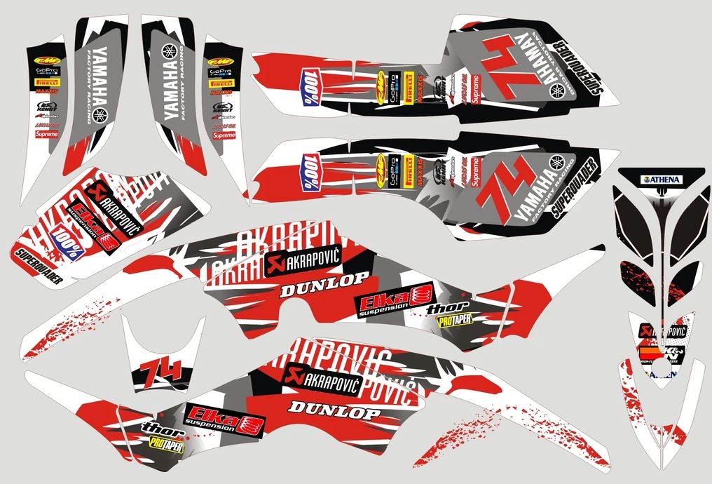 Kit Deco Raptor 350 Red