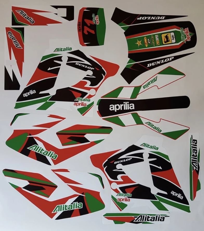 Kit DÉco Aprilia Mx 125 Red Green