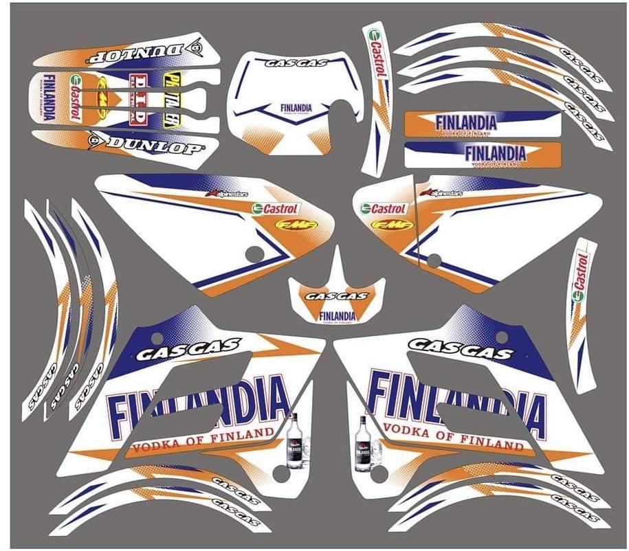 Kit DÉco Gas Gas Ec 2002 2006 Orange