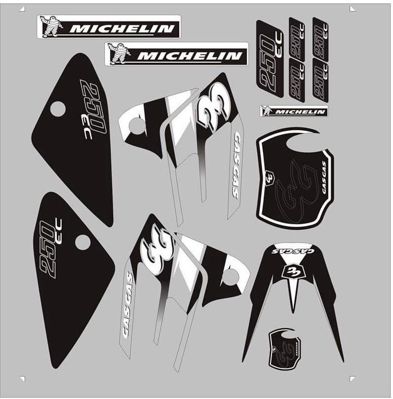 Kit DÉco Gas Gas Ec 2002 2006 Origine