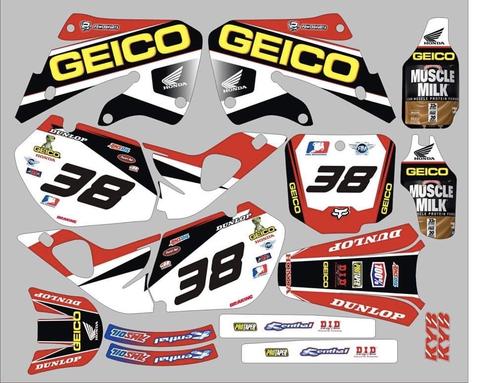Kit DÉco Honda Cr 125 250 1998 1999 Geico