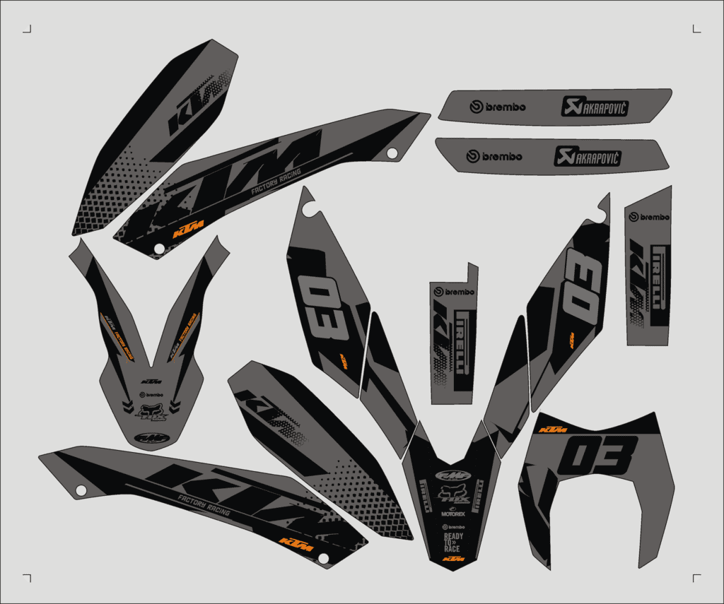 Kit DÉco Ktm 690 Smc 2010 Black #2