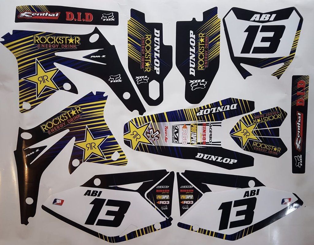 Kit DÉco Suzuki Rmz 450 2008 2012 Rockstar #4