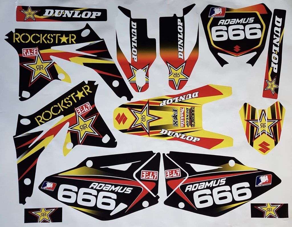 Kit DÉco Suzuki Rmz 450 2008 2012 Rockstar #6